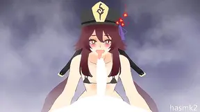 Hentailing Hu Tao – Anime Goddess Gives Mind-Blowing Blowjob