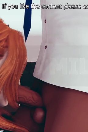 Office Seduction with Busty Redhead Secretary After Hours Punishment