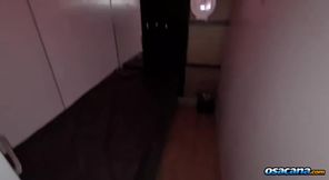 Busty hottie visits swinger house to suck several strangers' dicks