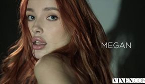 VIXEN Beautiful Redhead Megan Murkovski Rides His Massive Cock All Night Long