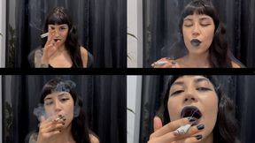 Satisfying my addiction with two cigarettes at the same time
