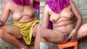 Indian wife takes a wild bath, getting horny&#x1F975; and ready for a night of passionate sex.