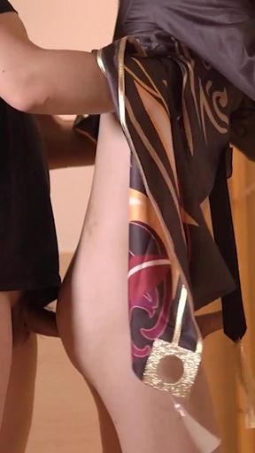 Pervert Hentai fingering Genshin Hu-Tao VOL.5   Clip 1