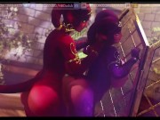 On the Glass (3D Futa Monster Girl Sex)