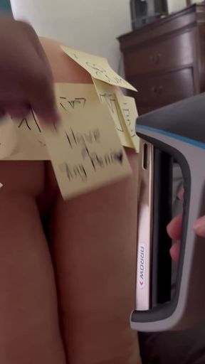 Amateur teen takes on some BDSM action with a focus on her ass and pain