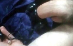Uncut cock cums with trinity vibes cock head vibrator