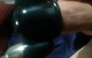 Uncut cock cums with trinity vibes cock head vibrator