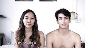 Asian teen ass begs her boyfriend to fuck her ass after sensual foreplay