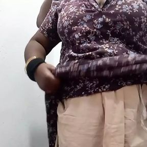 Desi Tamil bhabhi teaching how to fuck pussy for husband brother hot Tamil clear audio