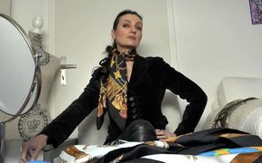 Classic Silk Scarves Tied at the Neck