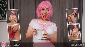 Anime Succubus Student, Rada Brewer, Fucks Herself With Big Toy - NuCosplay