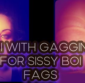 JOI with Gagging for Sissy Boi Fags