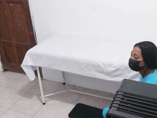 Lustful nurses persuade a patient to have sex in the hospital. Video one