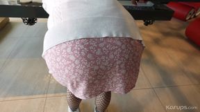 Extra Horny Brunette Gets Caught Watching Porn &amp; Fucks Her Big Dick Neighbor