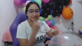 Blow to pop 24 inch balloon clear