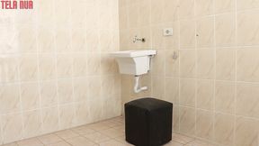 rapidinha na area de servico com a vizinha