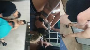 levei a magrinha para fuder no vestiario da empresa