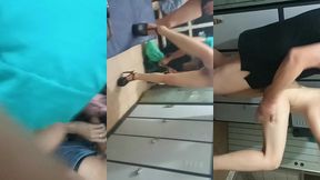 levei a magrinha para fuder no vestiario da empresa