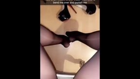 Teacher Makes Me Strip & Fuck Myself In The Classroom During Detention Until I Squirt With Snap Chat