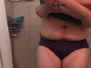 Dirty Ftm after work shower and play