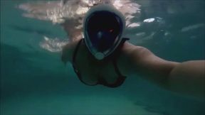 Snorkel Mask Underwater Ecstasy: Foggy Breaths & Sensual Pool Surrender (17 Min MOV HD)