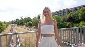 First Anal Sex For Big Clit Blonde Chick Vivian Lola At Pick Up Casting