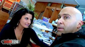 amateur latina c. on his big hard cock