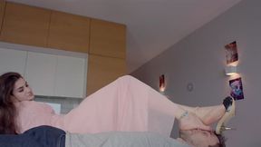 Amazing Lisa - Black Golden Chain Mules - Part 2