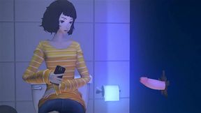 Persona 5 Anime Chick Sucks Dick & Gets Fucked for Stuck Creampie