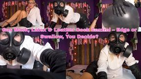 Gas Mask, Latex & Leather Cock Control – Edge or Swallow, You Decide? - MOV