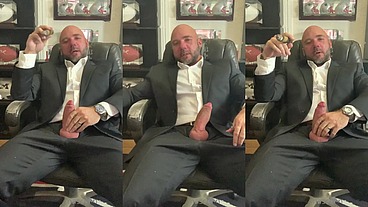 Jason Collins Suit JOI While Smoking a Cigar!