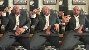 Jason Collins Suit JOI While Smoking a Cigar!