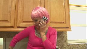He warms his dick up in her pussy but it'_s her ass he is after today! Sparky takes it hard...