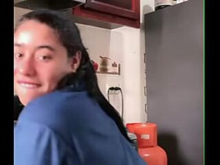 Dominican large-bootied woman moves it deliciously in live pt two