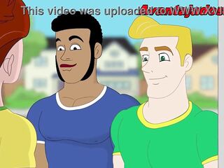 Toon Homosexual Porn Players in an Fuckfest