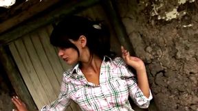 Cute amateur teen strips