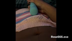 Black Trans Girl Edging Herself