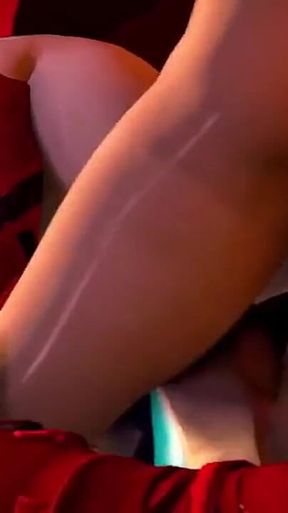 Serge3dx Intense Threesome: Hot Slut Ravaged by Two Massive Cocks in Hardcore Anal and Gaping