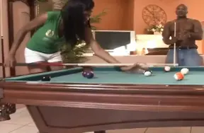 Sexy Ebony Babe Gives a Great BlowJob and Fuck to a Hung Stud
