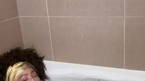 Wet & Golden: Bathtub Goddess Tease