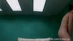 SpringBreakLife Video: Chick Gets Naked On Couch