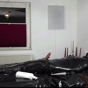 Humiliated as a Foil Mummy and Mercilessly Milked