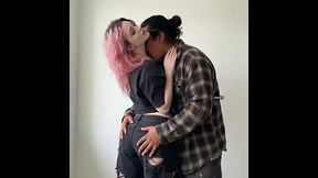 Curvy college girl gets big cock in her ass for the first time