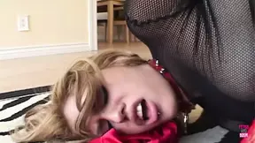 Wicked naughty blonde in stockings gets anal in doggy style