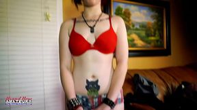 Inked Busty Coed Marcie Deepthroats Hard Then Gets A Wild Pussy Pound!