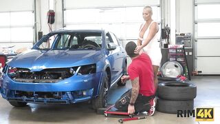 RIM4K. after a Hard Shift in the Garage, Man Receives Amazing Rimjob