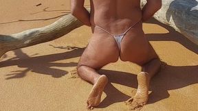 Ladysilva my hot ass on The beach