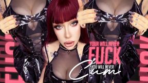You will never fuck, you will never cum - edging - findom - financial domination - sexual rejection - virgin loser humiliation JOI- goth girl - femdom