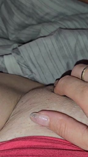 My Stepsister Gets Horny and Masturbates Next to Me in Couch