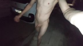 Walking Naked on the Street and Cum